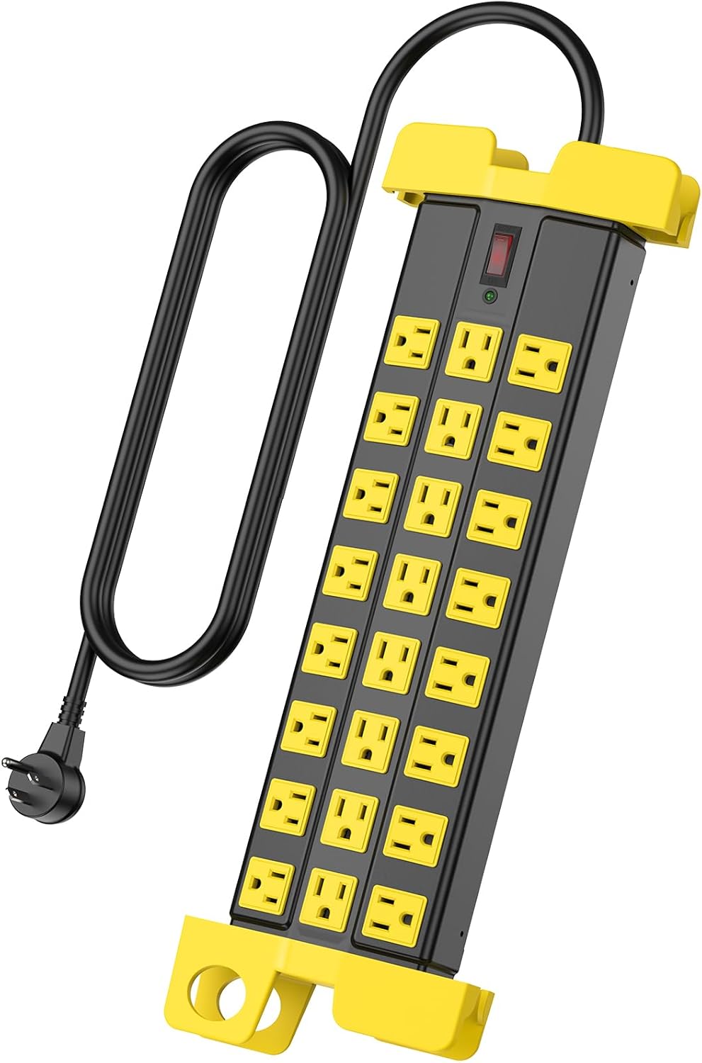 HHSOET Heavy Duty Power Strip with 24 Outlets for Garage Use
