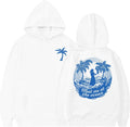 Pink Pom Puff Hoodie Girls Meet Me at The Ocean Preppy Hooded