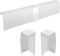 6ft Steel Easy Slip-On Baseboard Heater Cover with End Caps - Safe
