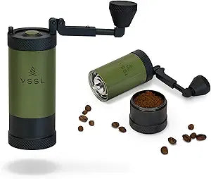 VSSL Java Manual Coffee Grinder with 50 Settings for Perfect Brew