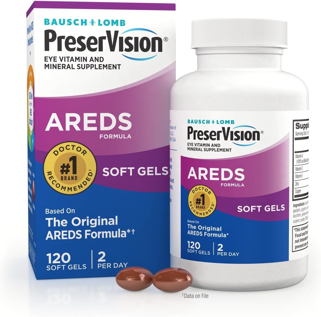 PreserVision AREDS Eye Vitamins for Optimal Eye Health Support
