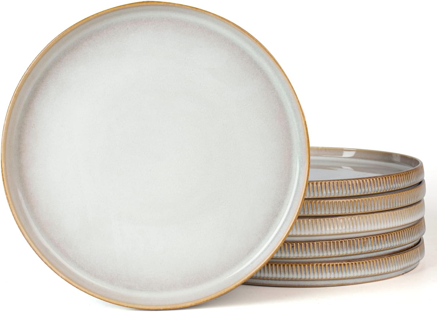 Famiware Star Dinner Plates Set for 6, 10 Inch Scratch Resistant