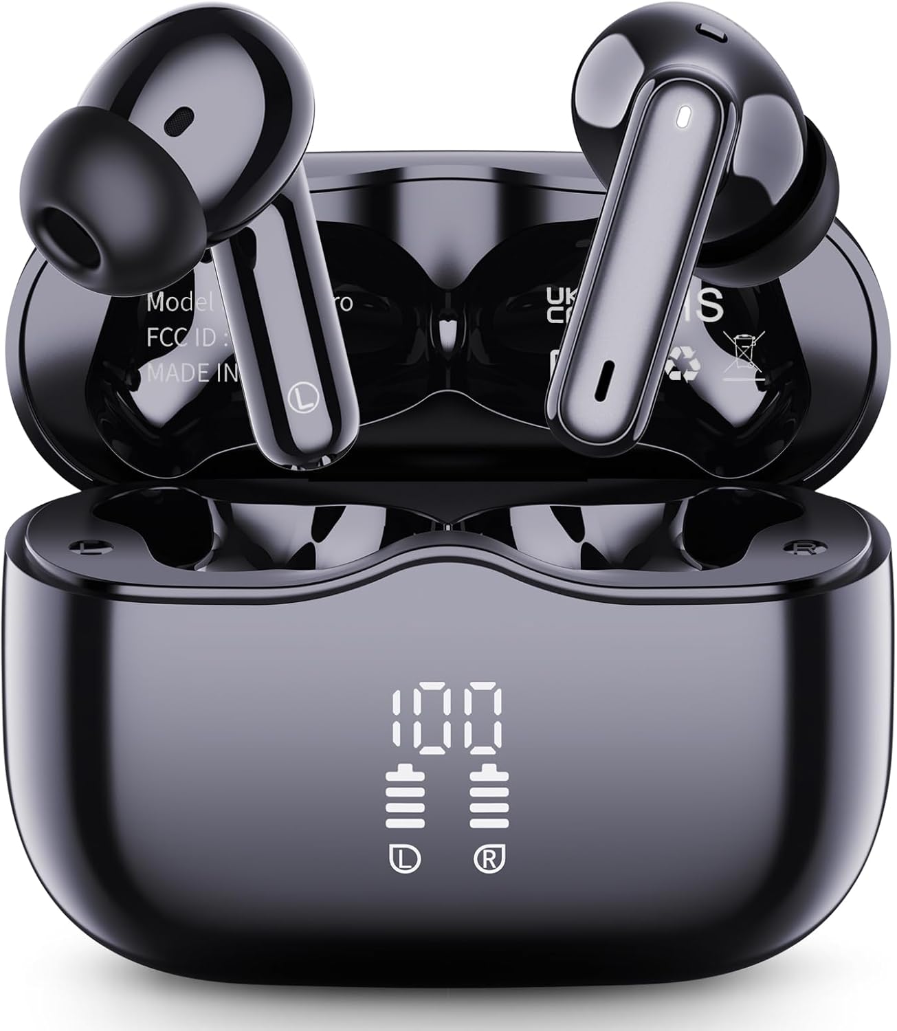Wireless Earbuds with Bluetooth 5.4 and 40H Playtime Experience