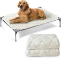 Elevated Dog Bed Pad Waterproof 2 Pack - Soft Plush Replacement Pads