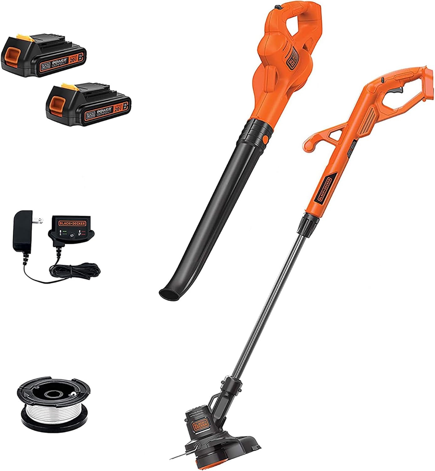 BLACK+DECKER 20V MAX Cordless String Trimmer and Leaf Blower Kit