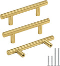 Goldenwarm 2-1/2in Gold Cabinet Handles Brushed Brass - Durable Pulls