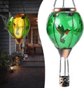 St Patricks Hot Air Balloon Solar Lantern - Realistic Flicker Light