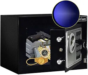 JUGREAT Safe Box with Induction Light for Home Office Security