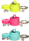 Lion Latch Travel Jewelry Case for Women and Girls with Secure Closure