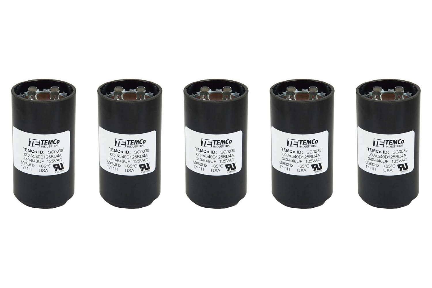 TEMCo Round Start Capacitor 540-648 uf/MFD for AC Electric