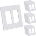 CML 2 Gang Screwless Decorator Wall Plate 30 Pack - Flush, Durable
