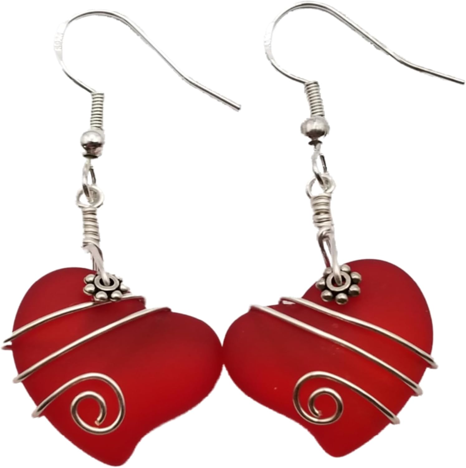 Handmade Sea Glass Earrings - Unique Hawaiian Jewelry Gift