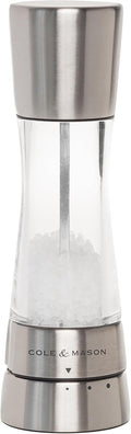 COLE & MASON Derwent Salt Grinder - Adjustable Stainless Steel Mill