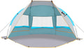 UNICAMPER Beach Tent: UPF 50+ Sun Shelter w/ Waterproof Floor & 3 Windows