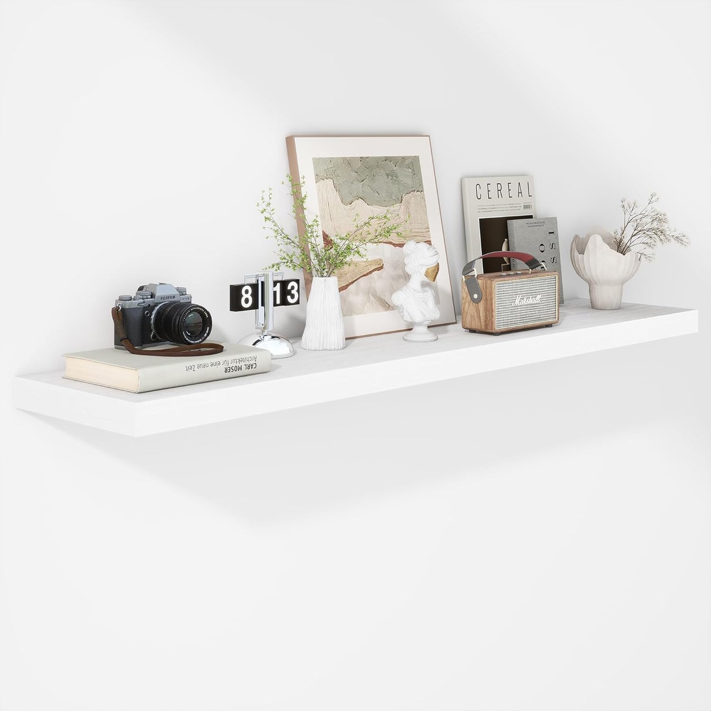 Rustic Wooden Floating Shelves for Stylish Home Organization