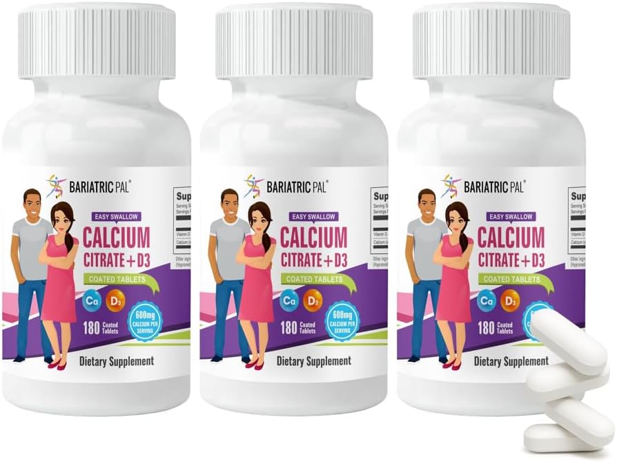 BariatricPal Easy Swallow Calcium Citrate Tablets for Health