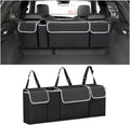 Car Trunk Organizer Hanging Backseat Storage - Collapsible 4-Pocket