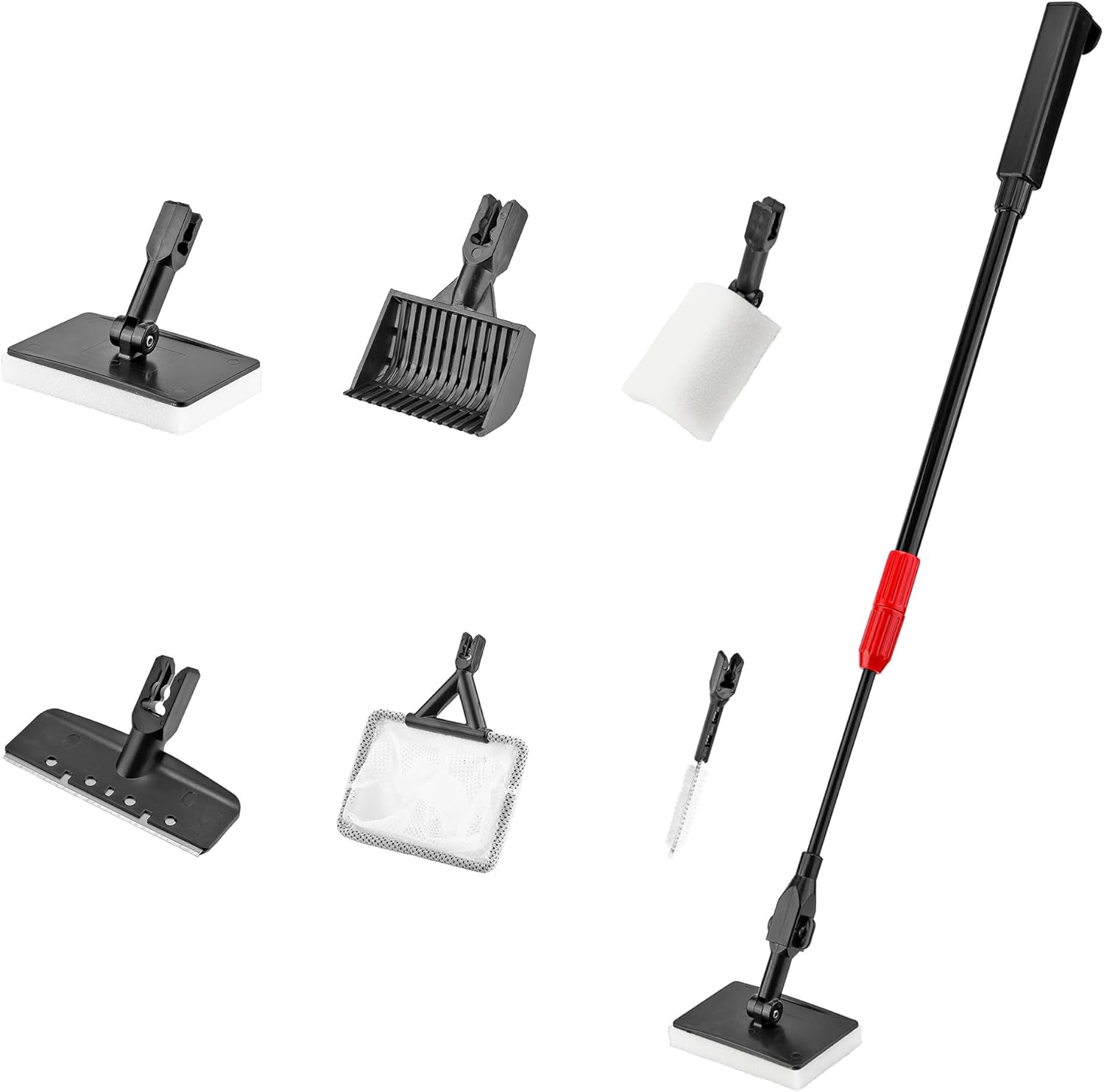 6-in-1 Aquarium Cleaning Kit: Extendable | Lpraer