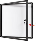 SWANCROWN Lockable Bulletin Board Enclosed Display Case - Secure