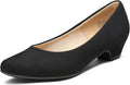DREAM PAIRS Women's Mila Low Chunky Heel Pump Shoes - 1.5in Heel