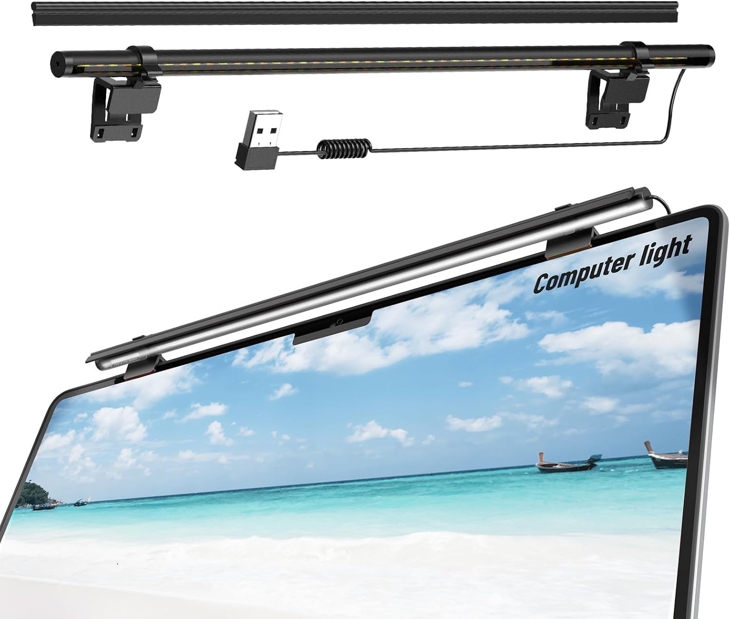 CATPOWER USB Mini Monitor Lamp, Glare-Free, Healthy Eyes