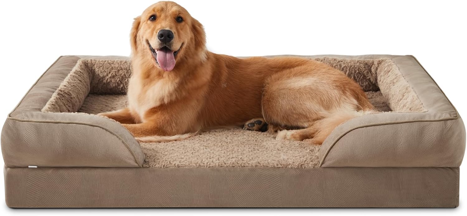 Orthopedic Dog Beds Large Sized with Egg-Crate Foam Comfort