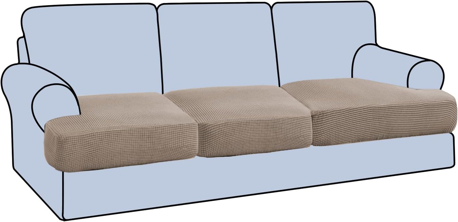 H.VERSAILTEX Stretch 3 Piece T Cushion Sofa Slipcovers Review
