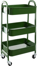 AGTEK Makeup Cart Movable Rolling Organizer Cart - Slim 3 Tier Storage