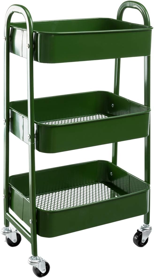 AGTEK Makeup Cart: Movable Rolling Organizer for Any Space