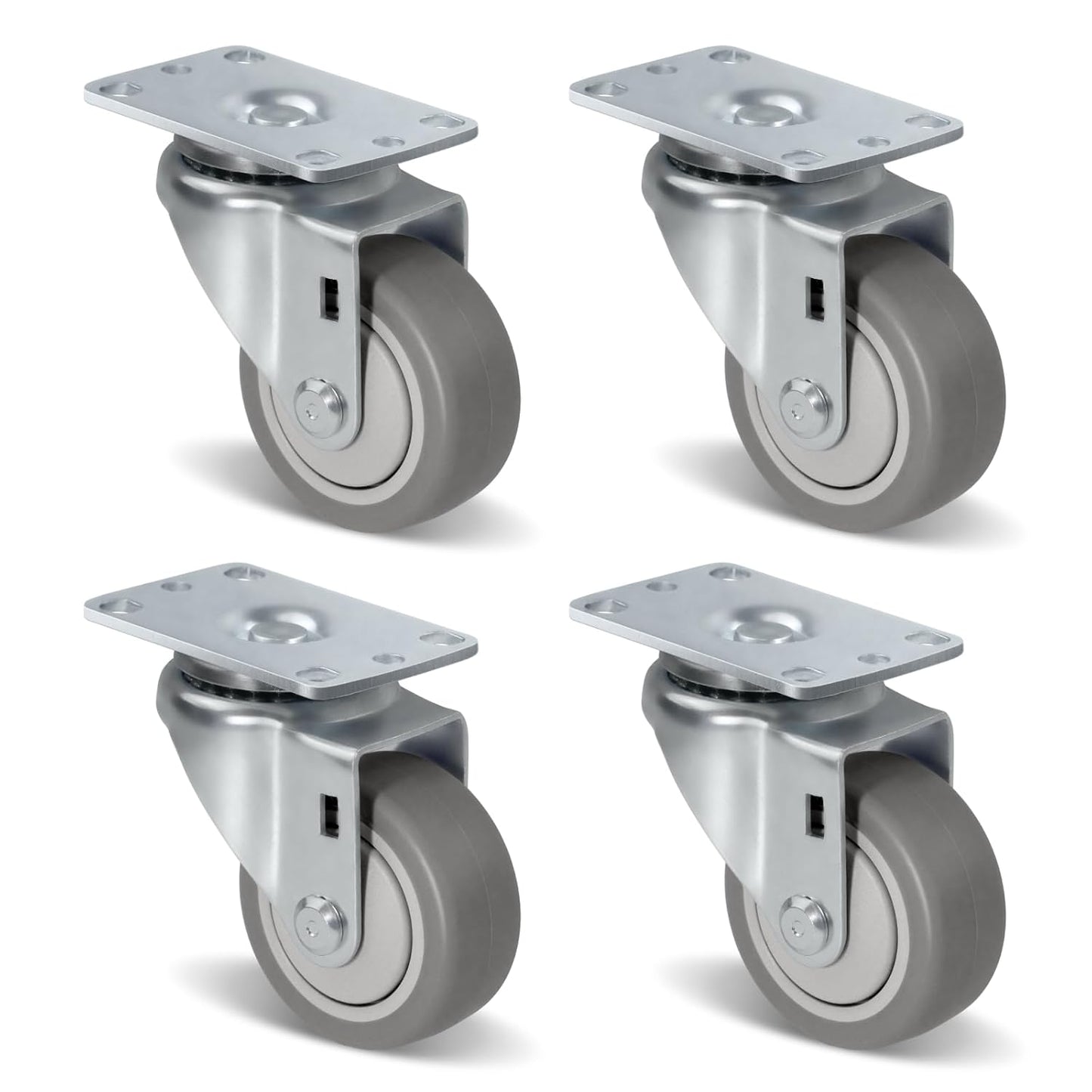 3 inch Heavy Duty Casters Set of 4 for Cart Furniture Workbench