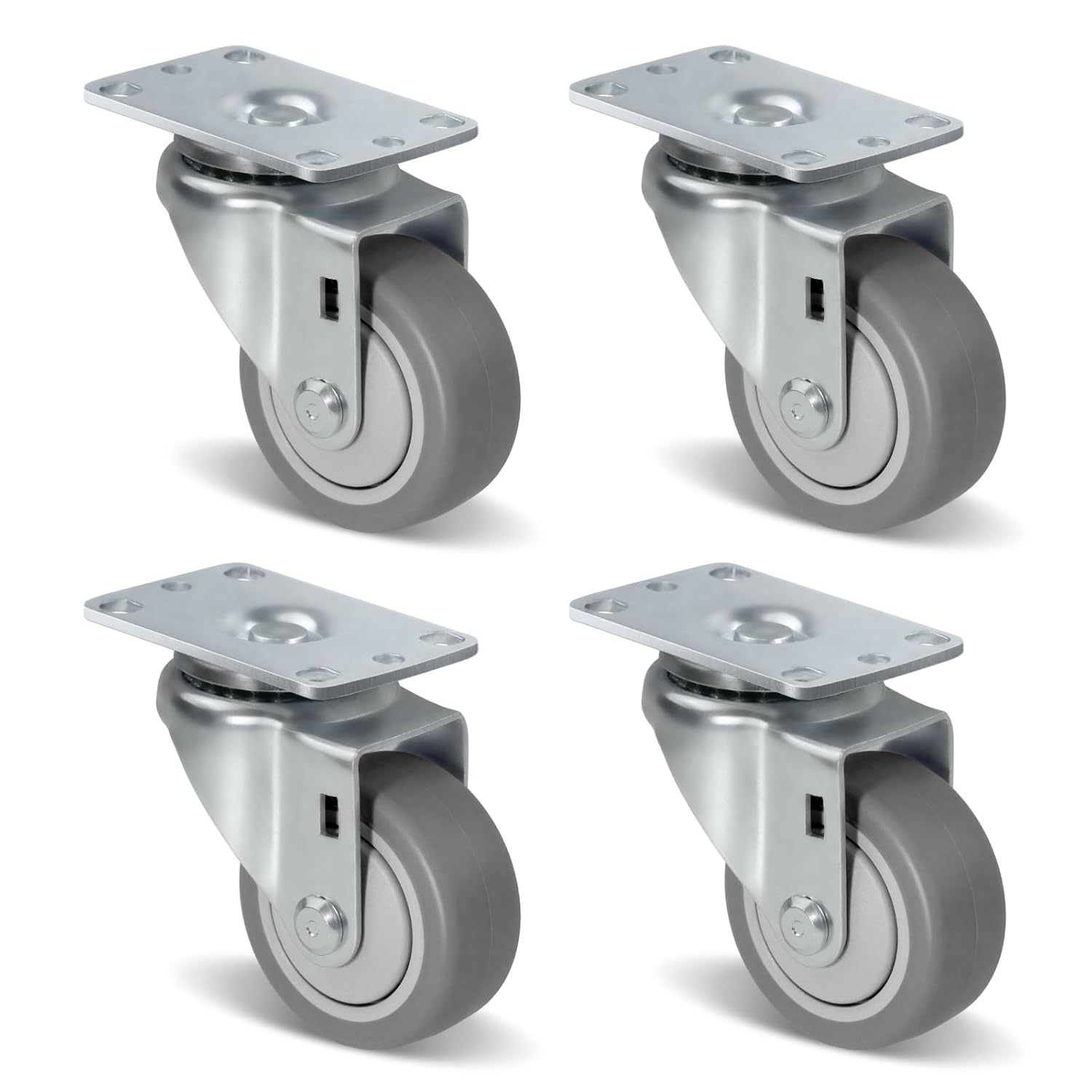 3 inch Heavy Duty Casters Set of 4 for Cart Furniture Workbench