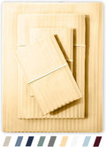 Feather & Stitch 500 TC Split King Sheet Set - Luxurious 100% Cotton