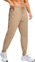 Men's Fleece Lined Athletic Pants for Winter - Water Resistant Joggers