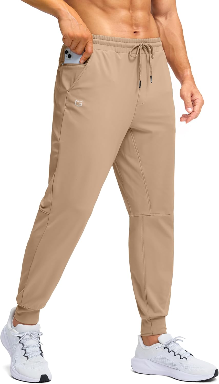 G Gradual Men's Fleece Lined Athletic Pants for Winter Warmth