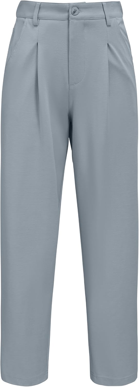Arach&Cloz Women's Stretch Wrinkle-Free Comfort Ankle Pants