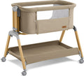 3 in 1 Baby Bassinet - Adjustable Bedside Sleeper & Rocking Crib