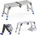 Folding Work Platform for Adults Adjustable Aluminum Step Stool