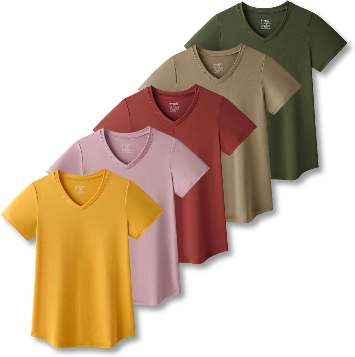 Women's Dry Fit Short Sleeve T Shirts for Gym Yoga Running