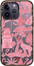 Cheetah Paradise Pink Impact iPhone 14 Pro Max Case - Glossy Black