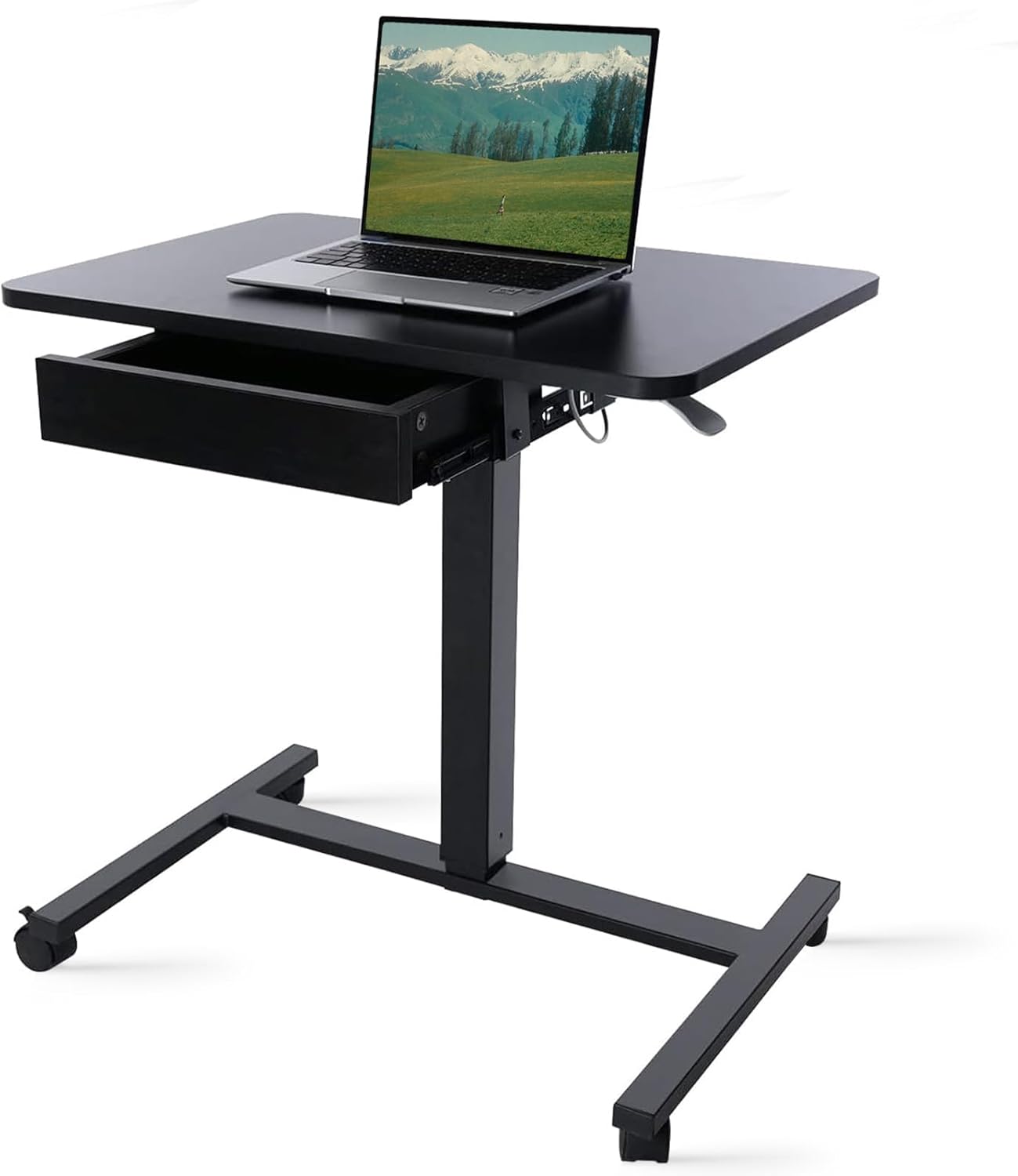 CLATINA Mobile Laptop Standing Desk for Home Office Use
