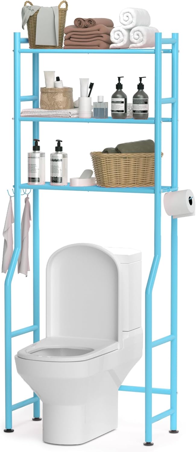 3-Tier Over The Toilet Storage Shelf for Bathroom Organization
