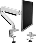 Single Monitor Desk Mount - Adjustable Gas Spring Arm for 17 to 32 in