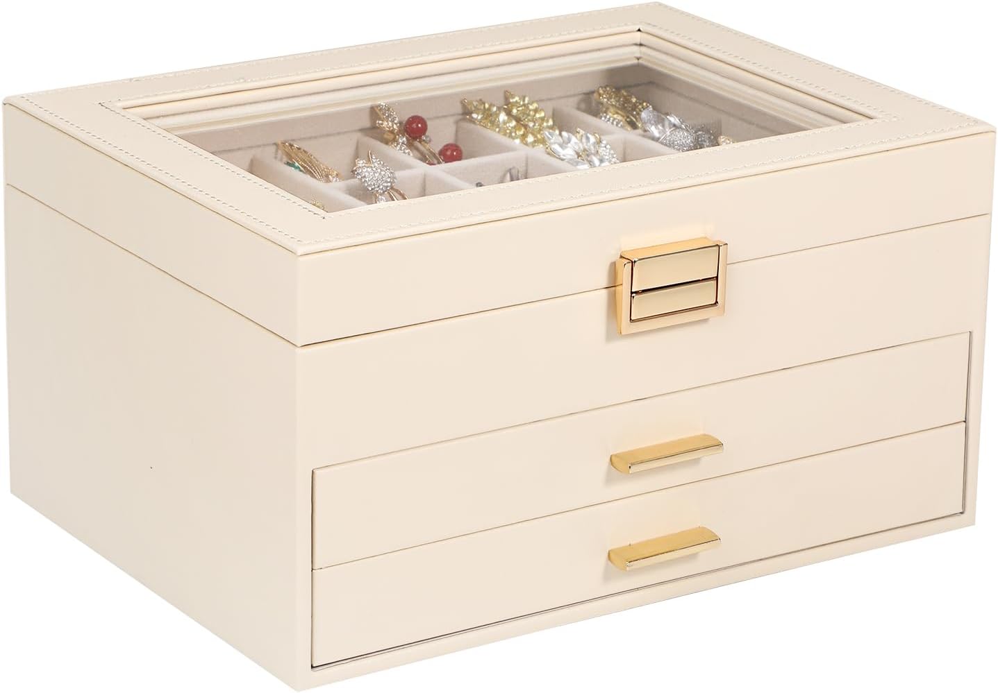 Voova Jewelry Box Organizer for Women with Elegant Design