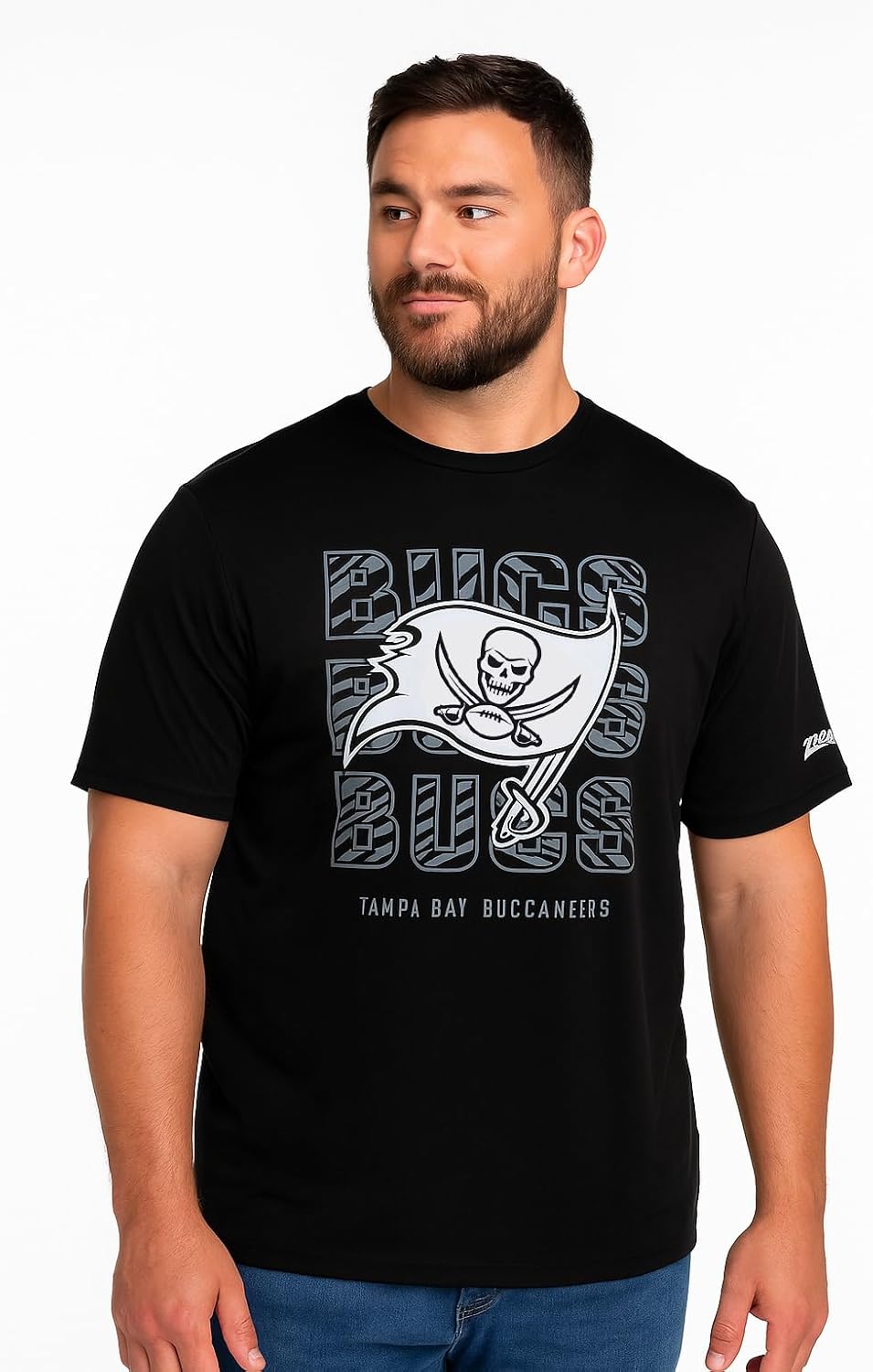 Zubaz NFL Men's Short Sleeve Team Graphic T-Shirt for Fans