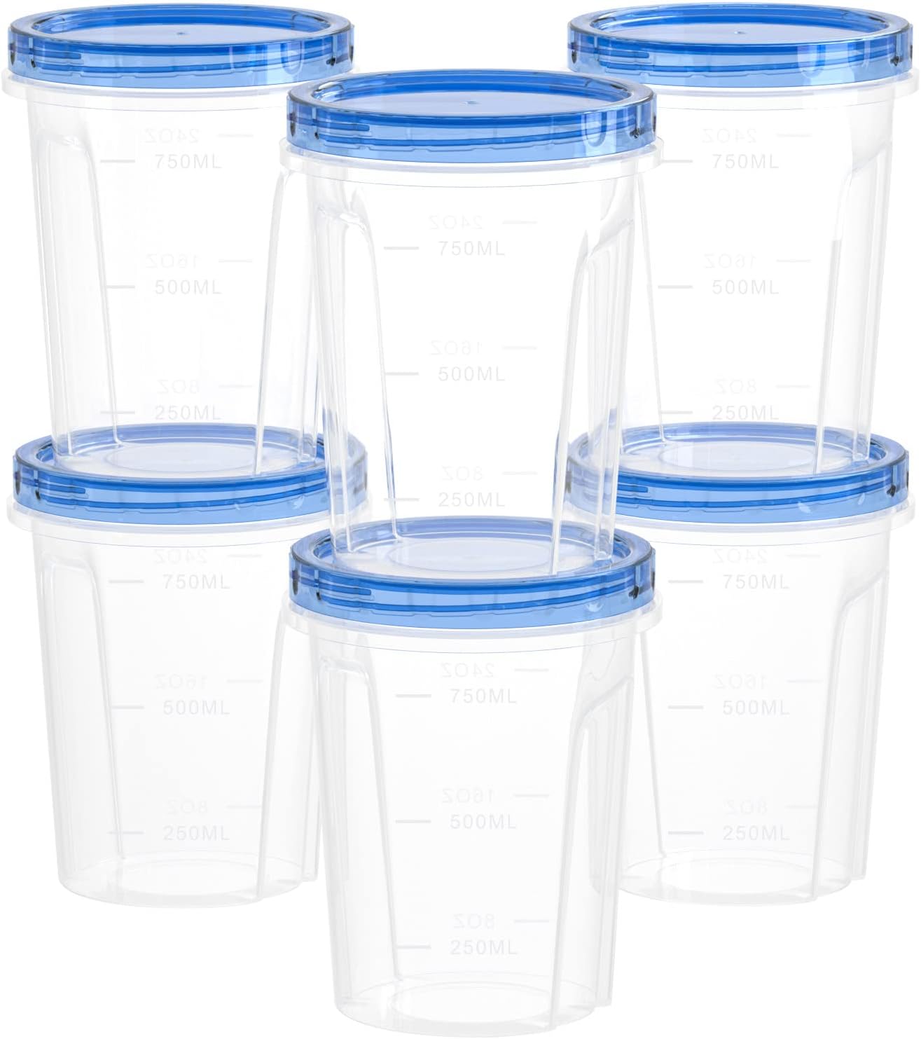 Freshmage 32 oz Reusable Twist Lid Soup Container x6