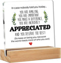Motivational Clear Desk Sign - Thank You Gift