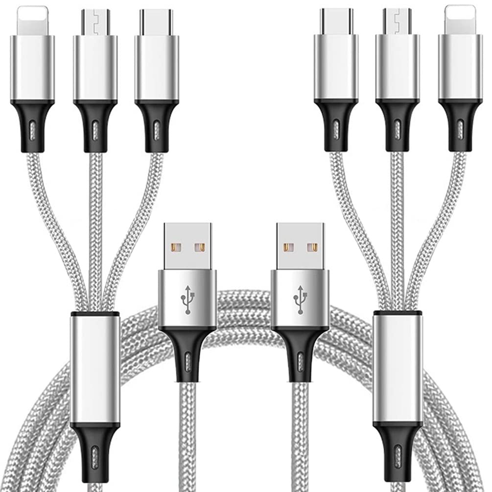 Fast Charge 3-in-1 USB Cable Set for Phones & Tablets