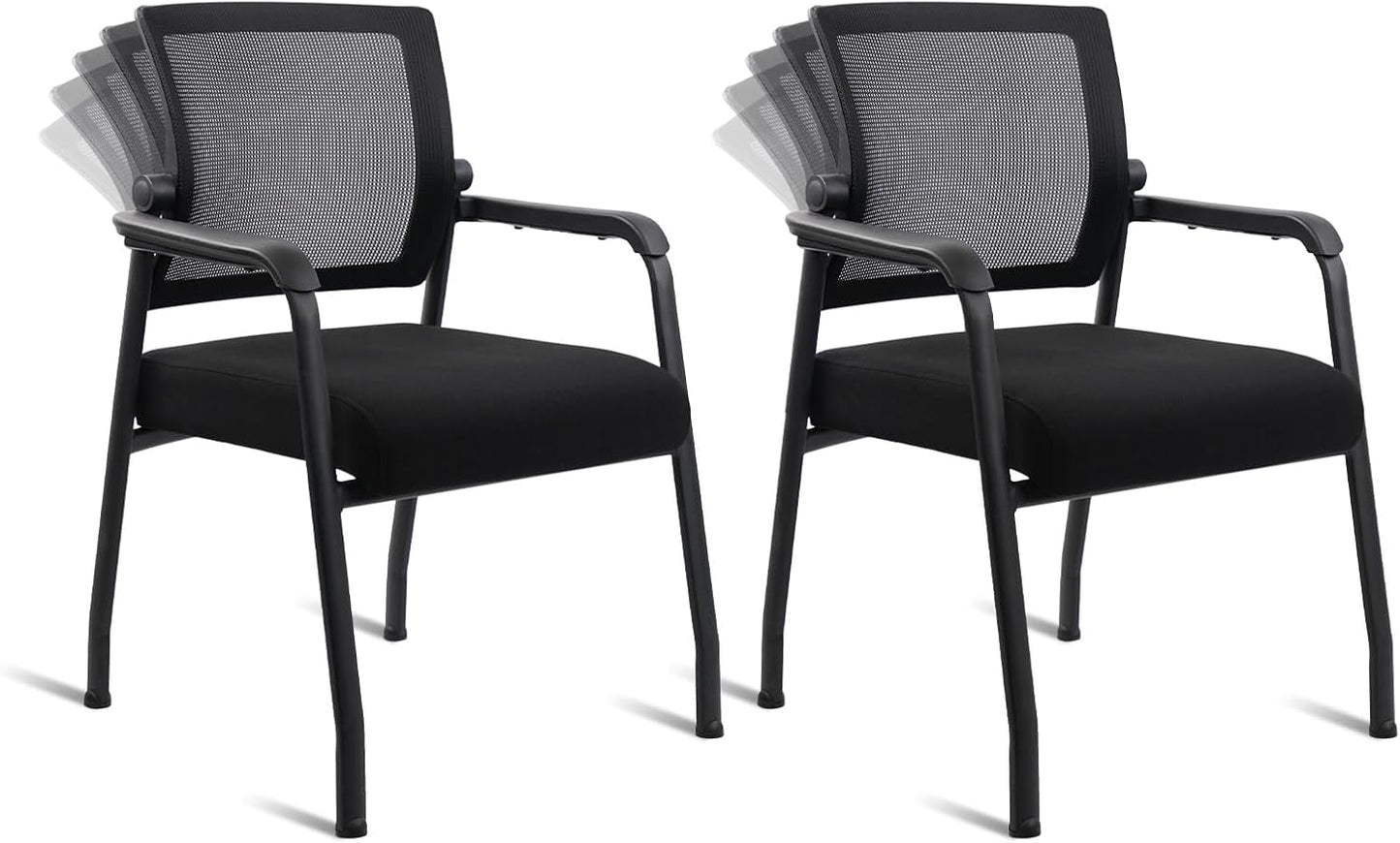 Desk Chair No Wheels with Adjustable Mesh Backrest for Comfort
