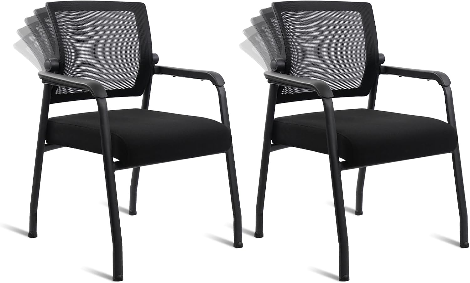 Desk Chair No Wheels with Adjustable Mesh Backrest for Comfort