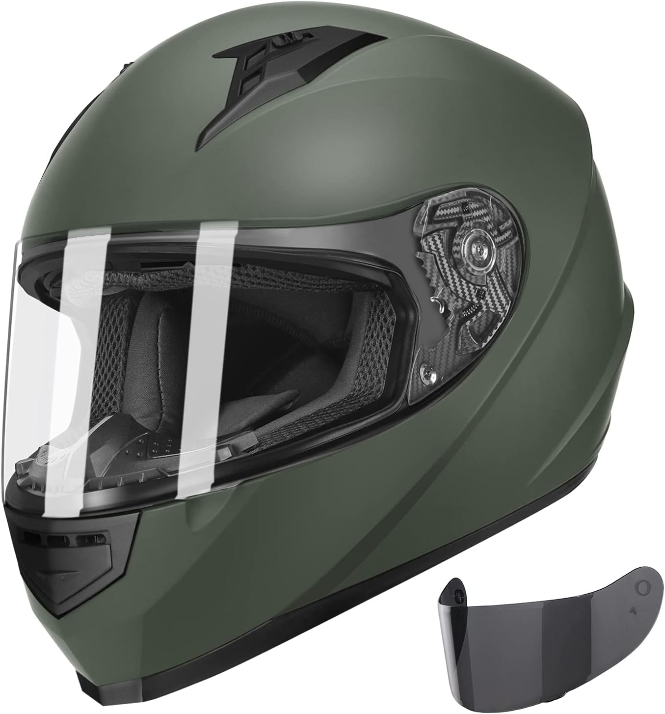 GLX GX11 Compact Motorcycle Helmet - Camo Full Face Safety